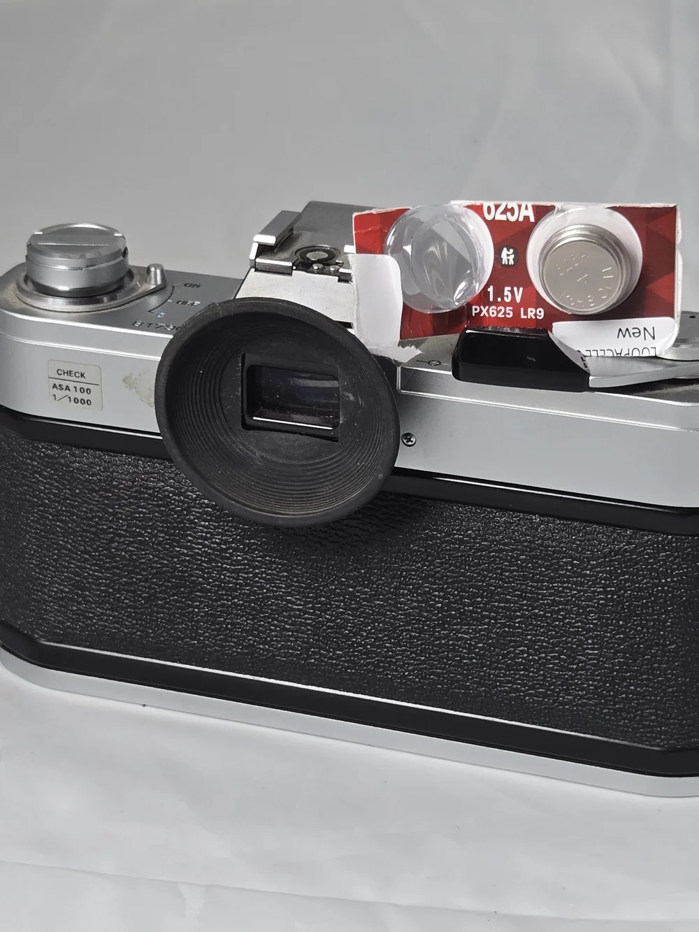 Canon Silver and Black 35mm SLR Camera Body - Classic FTb Styling